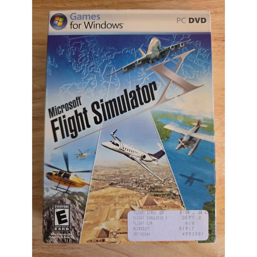 Microsoft Windows FLIGHT SIMULATOR X PC DVD  New Factory Sealed